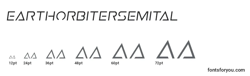 Earthorbitersemital Font Sizes
