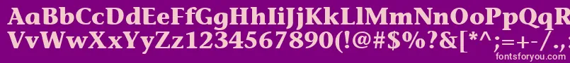 MesouranCasualBlackSsiBold Font – Pink Fonts on Purple Background