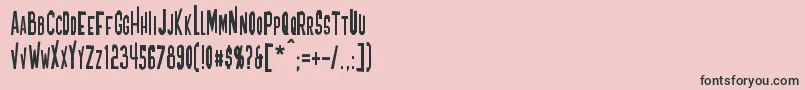 Blofeld Font – Black Fonts on Pink Background