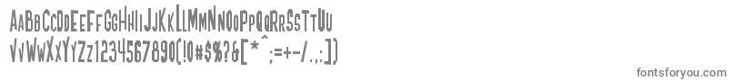 Blofeld Font – Gray Fonts on White Background