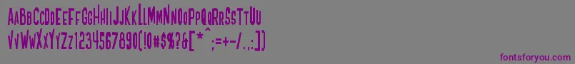 Blofeld Font – Purple Fonts on Gray Background