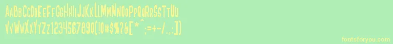 Blofeld Font – Yellow Fonts on Green Background