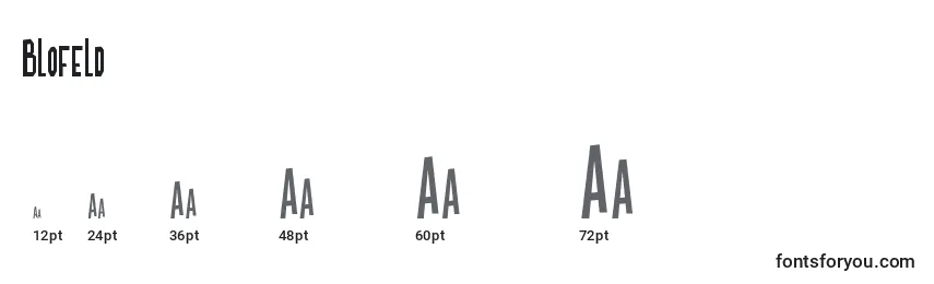 Blofeld Font Sizes