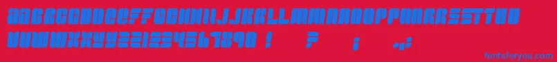 Fullogic Font – Blue Fonts on Red Background