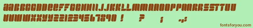 Fullogic Font – Brown Fonts on Green Background