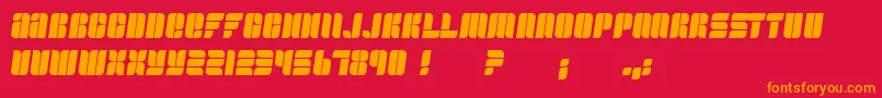 Fullogic Font – Orange Fonts on Red Background