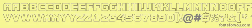 AConceptotitulotl Font – Gray Fonts on Yellow Background