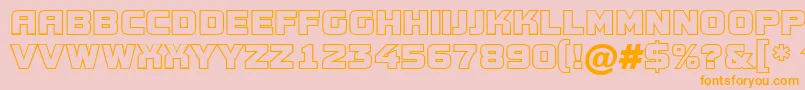 AConceptotitulotl Font – Orange Fonts on Pink Background