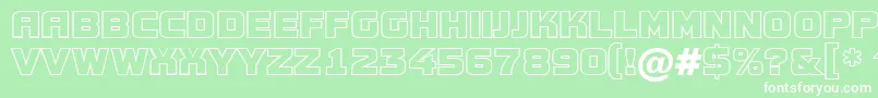 AConceptotitulotl Font – White Fonts on Green Background