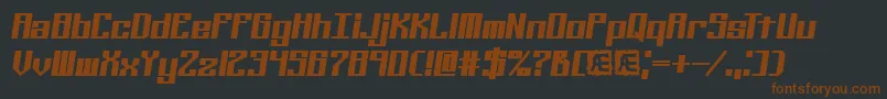 Kalibers Font – Brown Fonts on Black Background