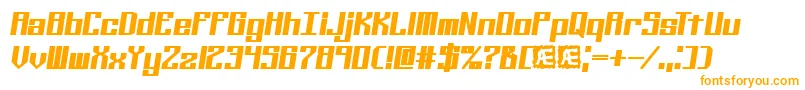 Kalibers Font – Orange Fonts on White Background