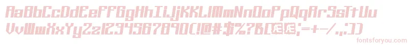 Kalibers-fontti – vaaleanpunaiset fontit valkoisella taustalla