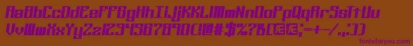 Шрифт Kalibers – фиолетовые шрифты на коричневом фоне