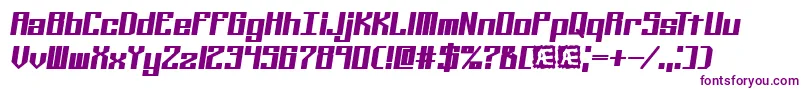 フォントKalibers – 紫色のフォント