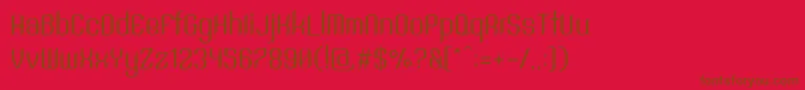 SntAnouvongRegular Font – Brown Fonts on Red Background