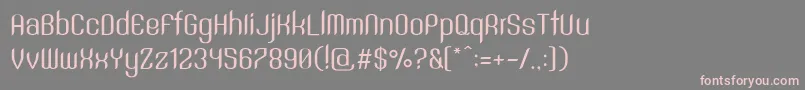 SntAnouvongRegular Font – Pink Fonts on Gray Background