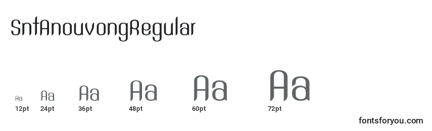 Размеры шрифта SntAnouvongRegular