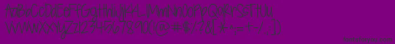 Kgsevensixteen Font – Black Fonts on Purple Background