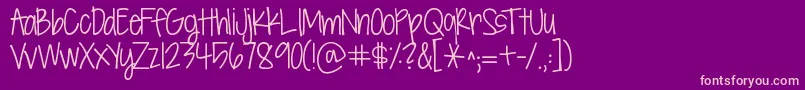 fuente Kgsevensixteen – Fuentes Rosadas Sobre Fondo Morado