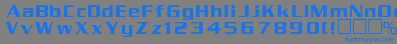 Serpentn-Schriftart – Blaue Schriften auf grauem Hintergrund