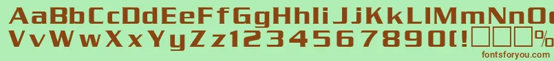 Serpentn Font – Brown Fonts on Green Background