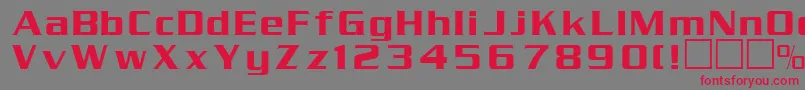 Serpentn Font – Red Fonts on Gray Background