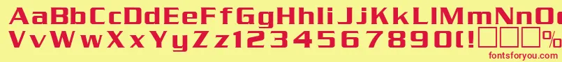 Serpentn Font – Red Fonts on Yellow Background