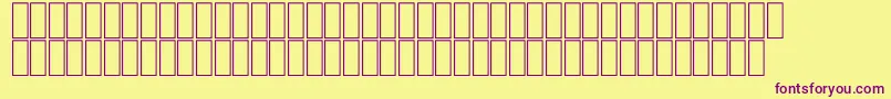 FsArabicKidnapPoints Font – Purple Fonts on Yellow Background
