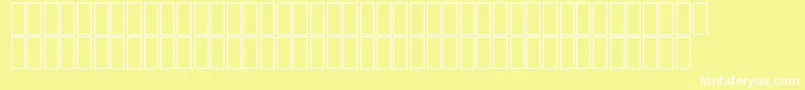 FsArabicKidnapPoints Font – White Fonts on Yellow Background