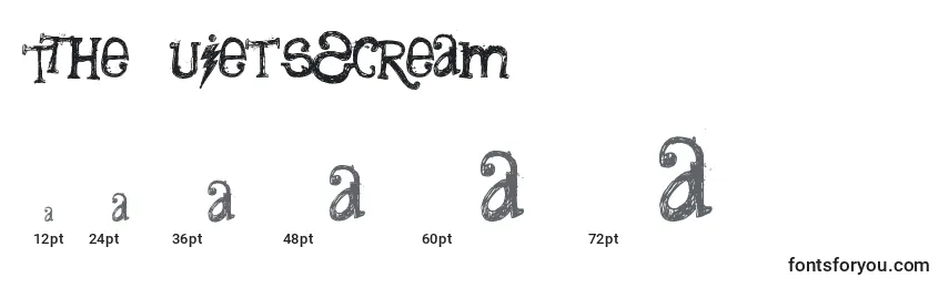 TheQuietScream Font Sizes