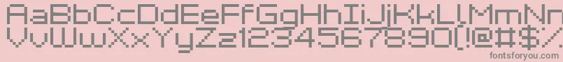 Kyrou7Wide Font – Gray Fonts on Pink Background