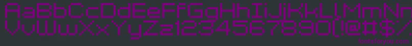 Kyrou7Wide Font – Purple Fonts on Black Background