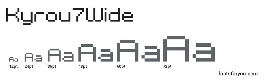 Kyrou7Wide Font Sizes