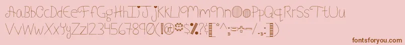 More about MyFontAddictionByMistisFonts Font MyFontAddictionByMistisFonts Font – Brown Fonts on Pink Background