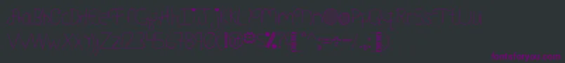 MyFontAddictionByMistisFonts-fontti – violetit fontit mustalla taustalla
