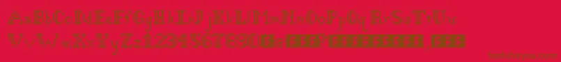 GothicPixel Font – Brown Fonts on Red Background