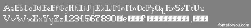 GothicPixel Font – White Fonts on Gray Background