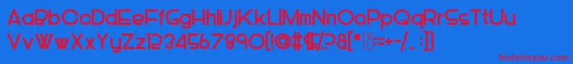More about Piescese Font Piescese Font – Red Fonts on Blue Background