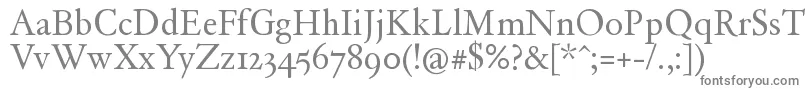 Dayrom Font – Gray Fonts on White Background