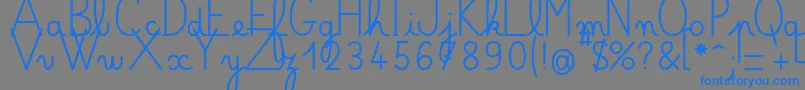 Подробнее о шрифте Bellealluregsgras Шрифт Bellealluregsgras – синие шрифты на сером фоне