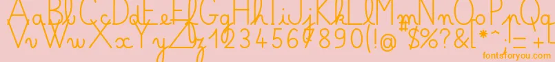 Lisätietoja Bellealluregsgras-fontista Bellealluregsgras-fontti – oranssit fontit vaaleanpunaisella taustalla