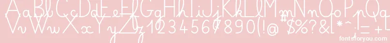 Bellealluregsgras Font – White Fonts on Pink Background
