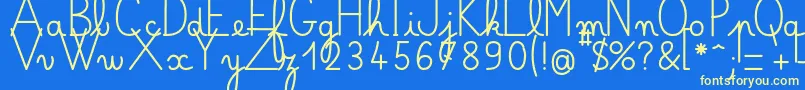 More about Bellealluregsgras Font Bellealluregsgras Font – Yellow Fonts on Blue Background
