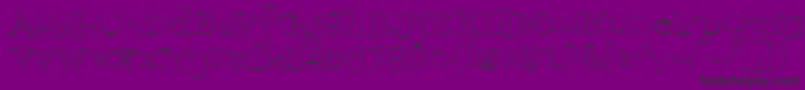 Шрифт Fontdinerdotcomjazzlight – чёрные шрифты на фиолетовом фоне