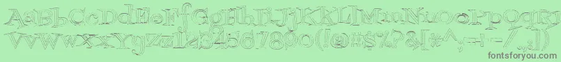 Fontdinerdotcomjazzlight Font – Gray Fonts on Green Background
