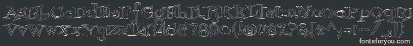 Fontdinerdotcomjazzlight Font – Pink Fonts on Black Background