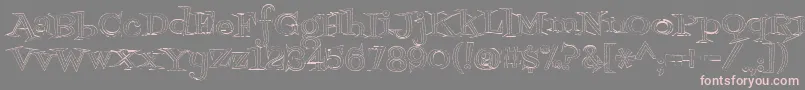 Fontdinerdotcomjazzlight Font – Pink Fonts on Gray Background