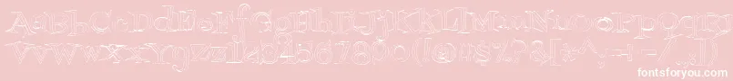 Fontdinerdotcomjazzlight Font – White Fonts on Pink Background