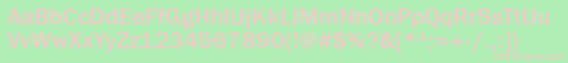 Franklingothmediumctt Font – Pink Fonts on Green Background