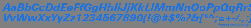 fuente UniversNextProHeavyItalic – Fuentes Azules Sobre Fondo Gris